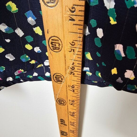 EUC LIKE NEW BETSEY'S BOUTIQUE SHOP SPECKLED MOCK NECK RUFFLE EDGES TANK TOP SM - Picture 15 of 15